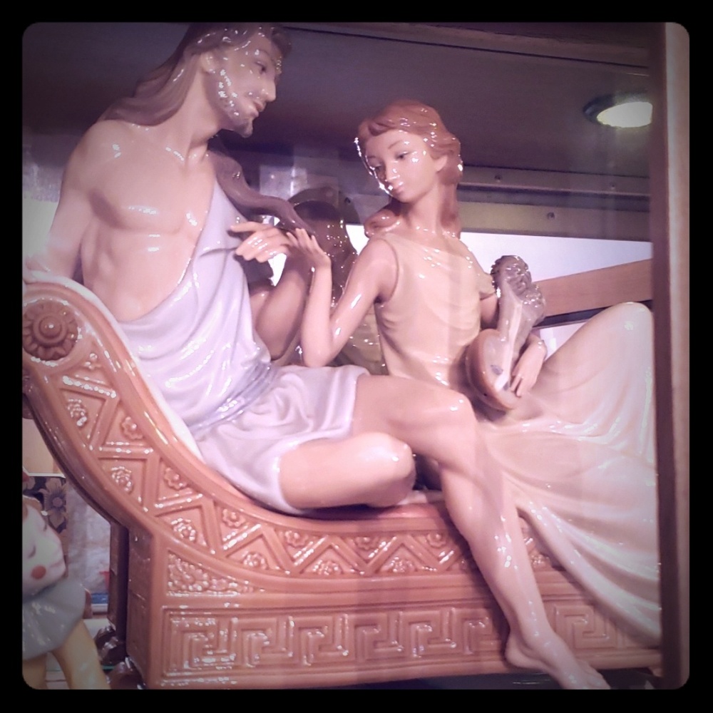 Lladro porcelain,  "Sanson & Delilah,  retired